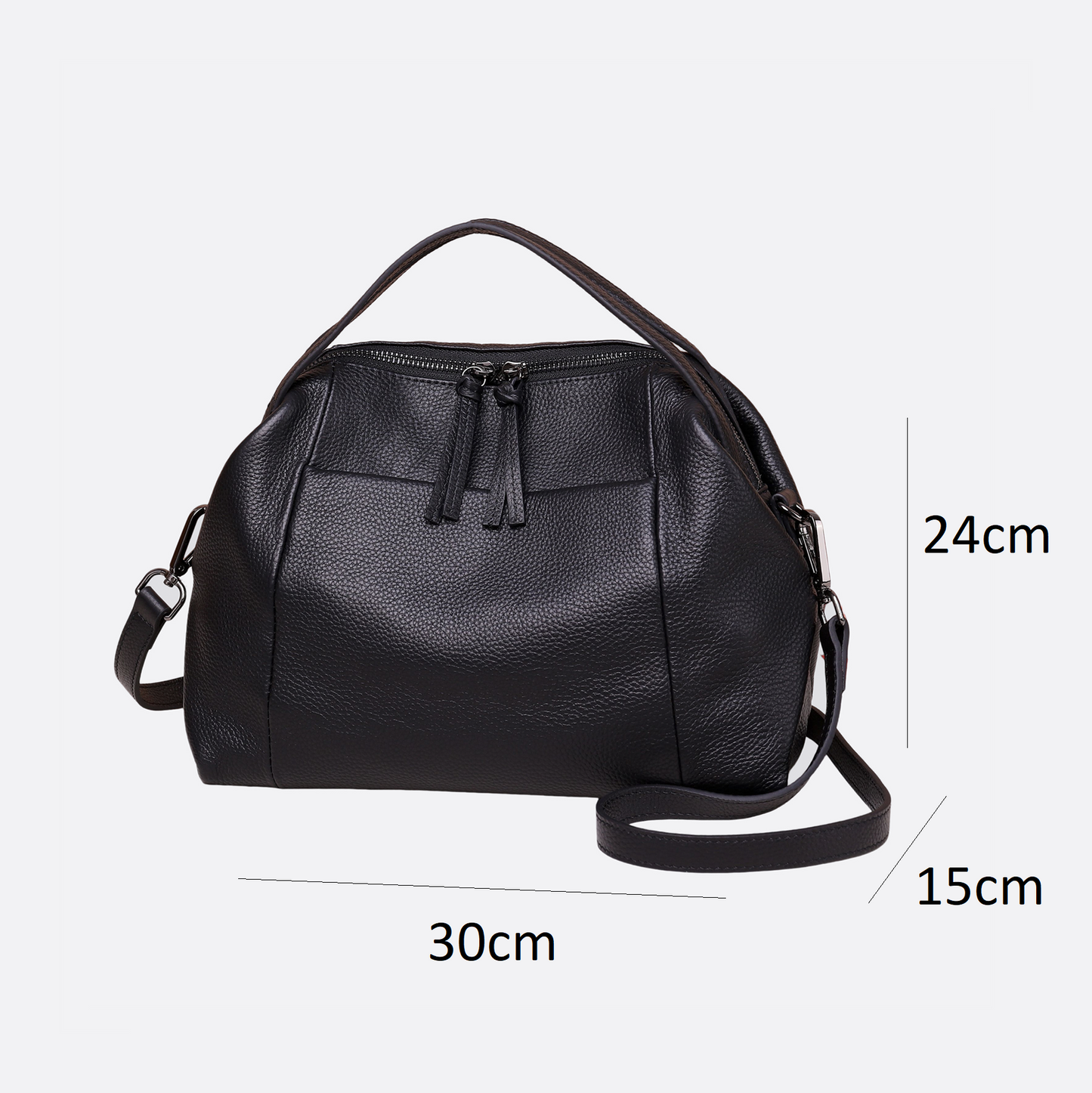 Women's genuine cowhide leather handbag Alana design