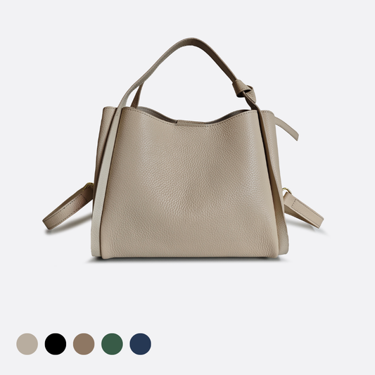 Women's cowhide leather handbag Mori design