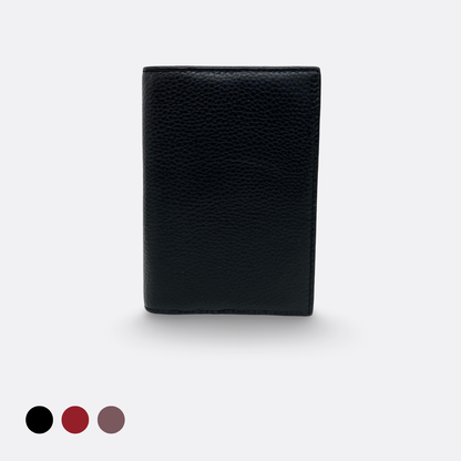 Unisex leather passport holder travel pouch