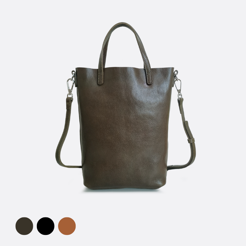 Women's genuine cowhide leather Handbag Perry design