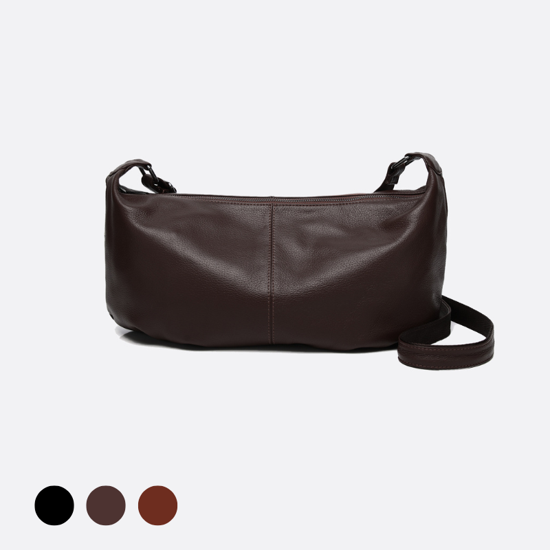 Unisex Women's and Men's genuine cowhide leather handbag Poches V3 design