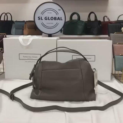 Women's genuine cowhide leather handbag Alana design