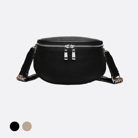 Women's genuine cowhide leather handbag Tilo V3 design camera bag with tribal strap