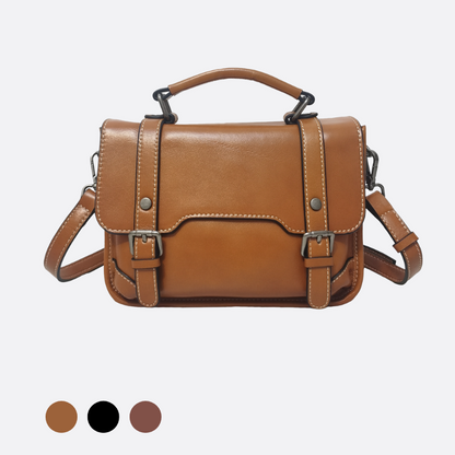 Women's genuine cowhide leather handbag Torba messenger design