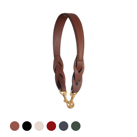 Tomorrow Closet woven leather short bag strap