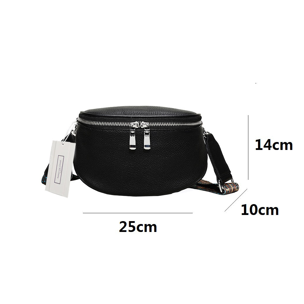 Women's genuine cowhide leather handbag Tilo V3 design camera bag with tribal strap