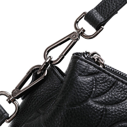 Women's genuine cowhide leather handbag Sternite Floral design by Tomorrow Closet