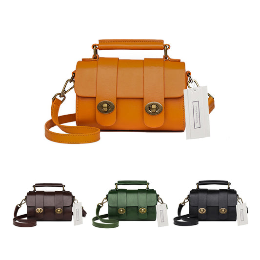 Women's genuine cowhide leather handbag Torba mini design by Tomorrow Closet