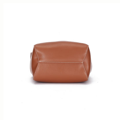 Women's genuine cowhide leather handbag Basket Lock design by Tomorrow Closet