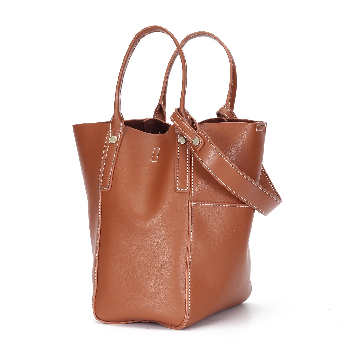 Women's genuine cowhide leather handbag Basket Lock design by Tomorrow Closet