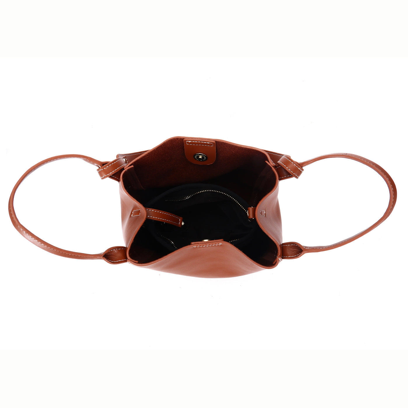 Women's genuine cowhide leather handbag Basket Lock design by Tomorrow Closet