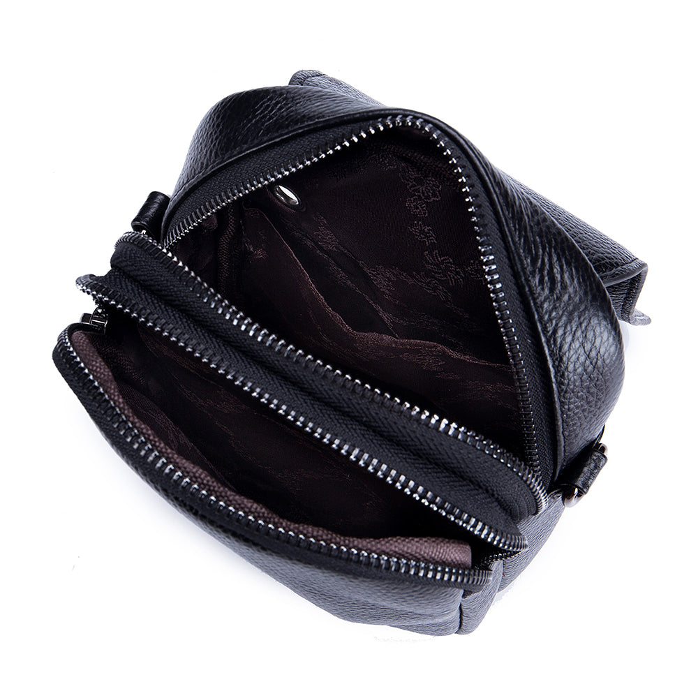 Women's genuine cowhide leather handphone bag Mirren design