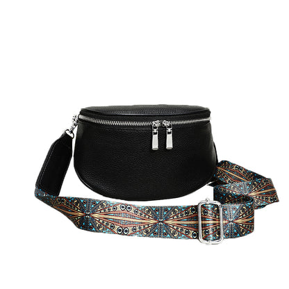 Women's genuine cowhide leather handbag Tilo V3 design camera bag with tribal strap