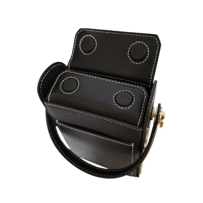 Women's genuine cowhide leather engraved handbag Boite design by Tomorrow Closet