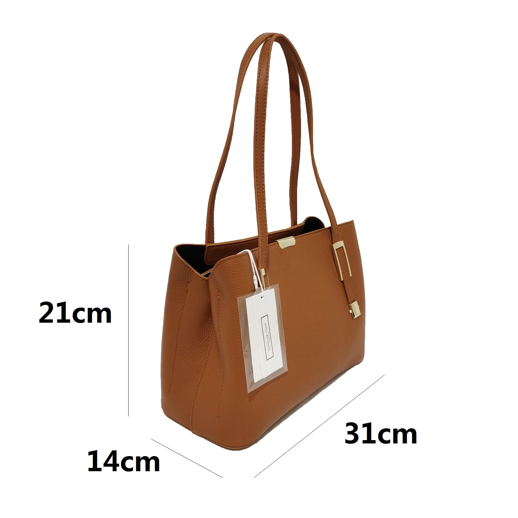 Women's cowhide leather handbag Mori design by Tomorrow Closet