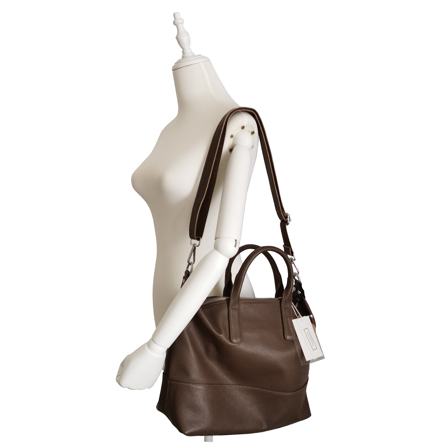 Women's genuine cowhide leather handbag Ellipse V2 design by Tomorrow Closet