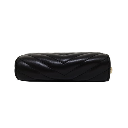Women's cowhide leather short wallet/purse Chevron V2 design by Tomorrow Closet
