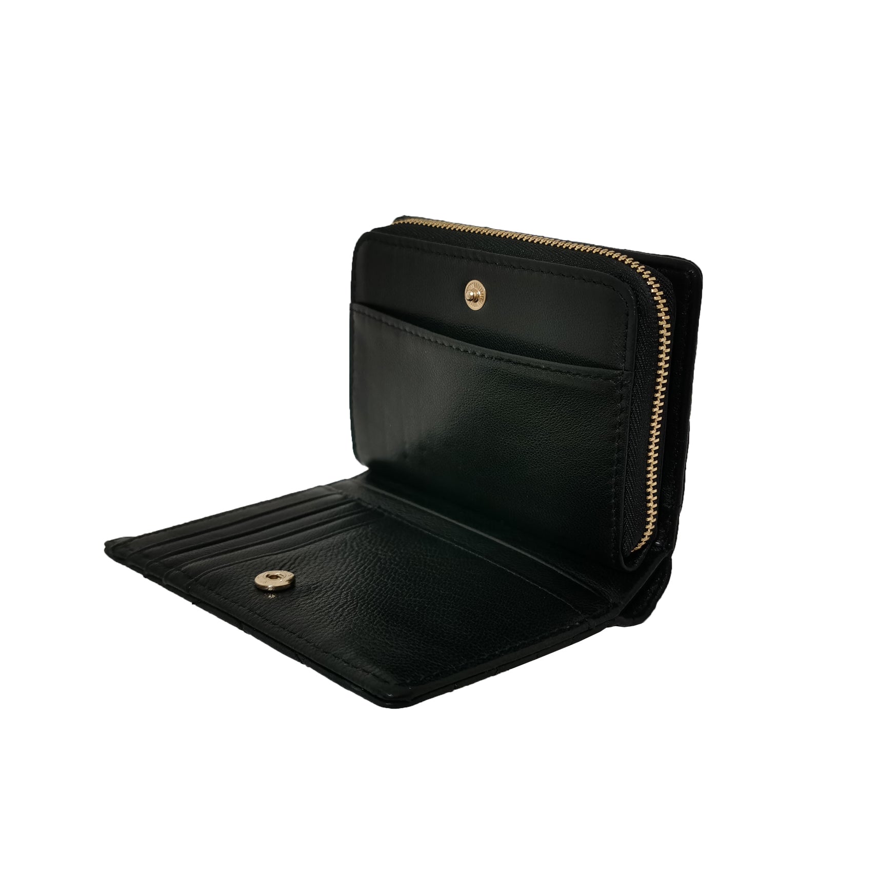 Women's cowhide leather short wallet/purse Chevron V2 design by Tomorrow Closet