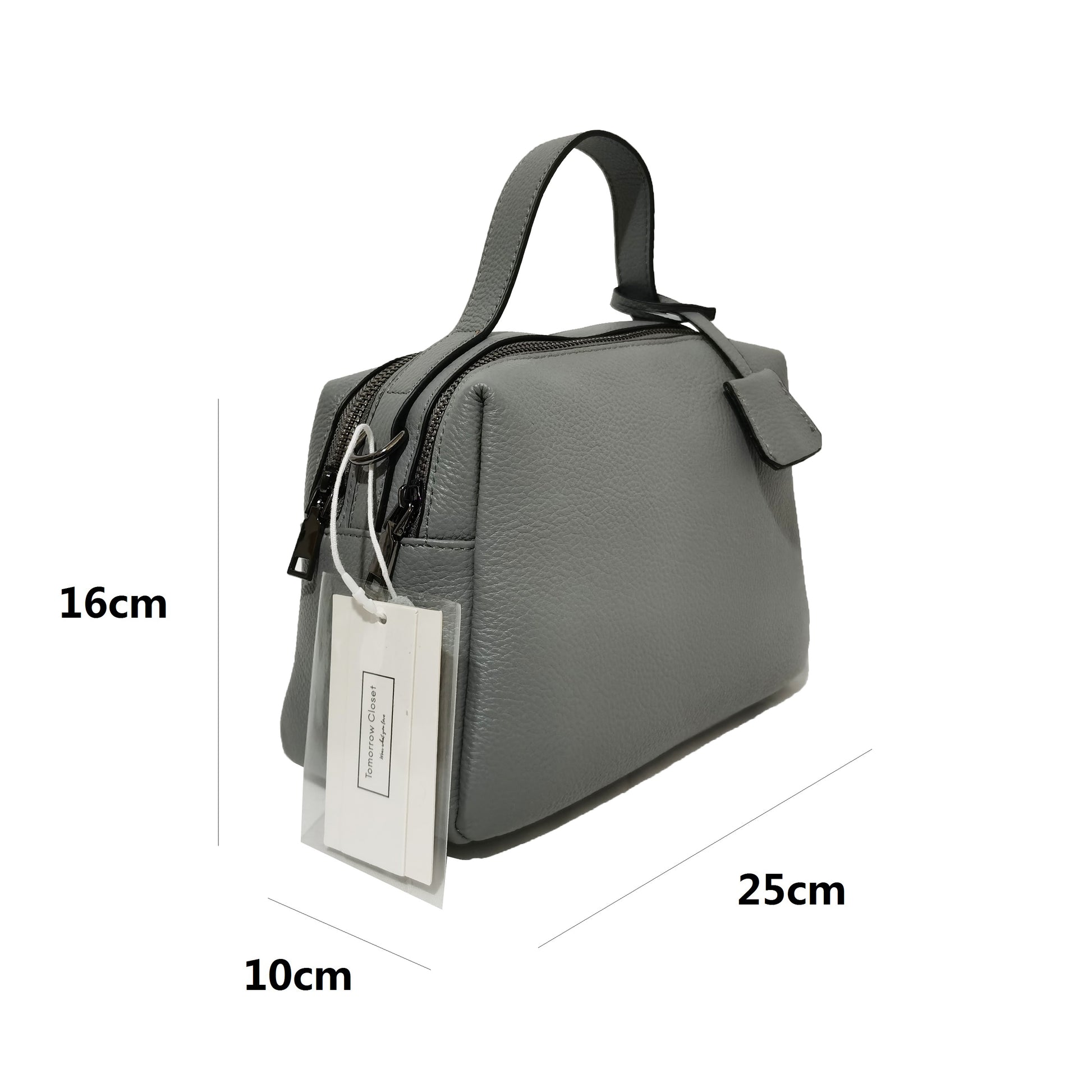 Women's genuine cowhide leather handbag Boling V3 design by Tomorrow Closet