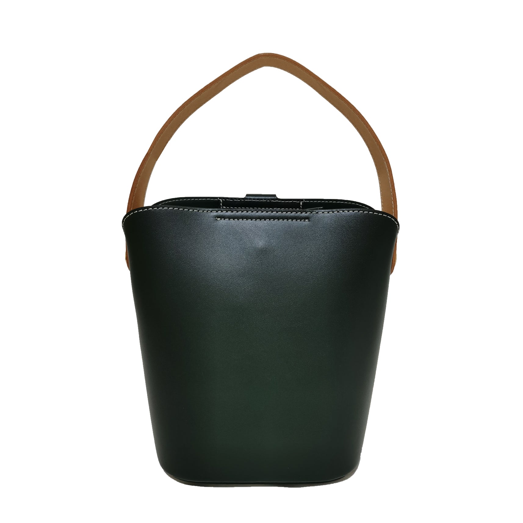 Women's genuine cowhide leather engraved Bucket bag design handbag by Tomorrow Closet
