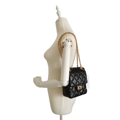 Women's genuine lambskin leather handbag Mirren Diamond design