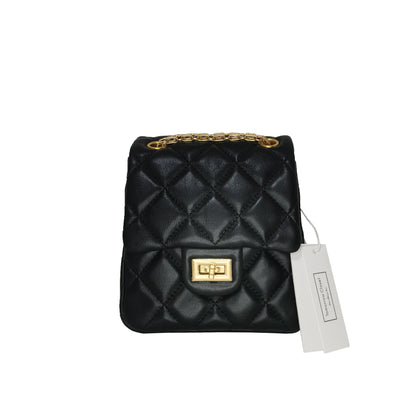 Women's genuine lambskin leather handbag Mirren Diamond design