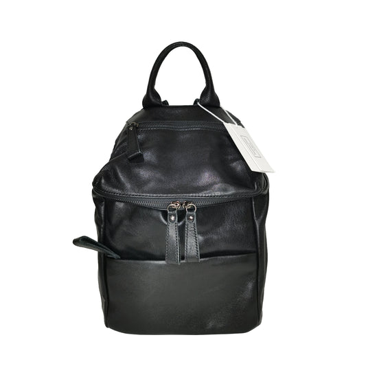 Women's lambskin leather backpack Flat Top design