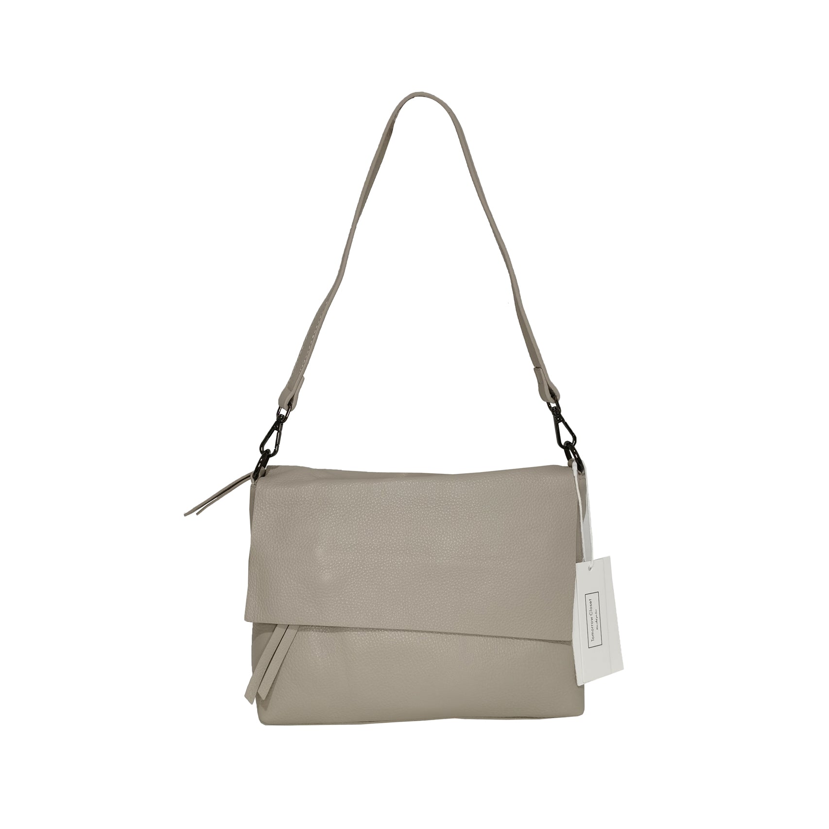 Women's genuine cowhide leather messenger satchel bag handbag Boite design by Tomorrow Closet
