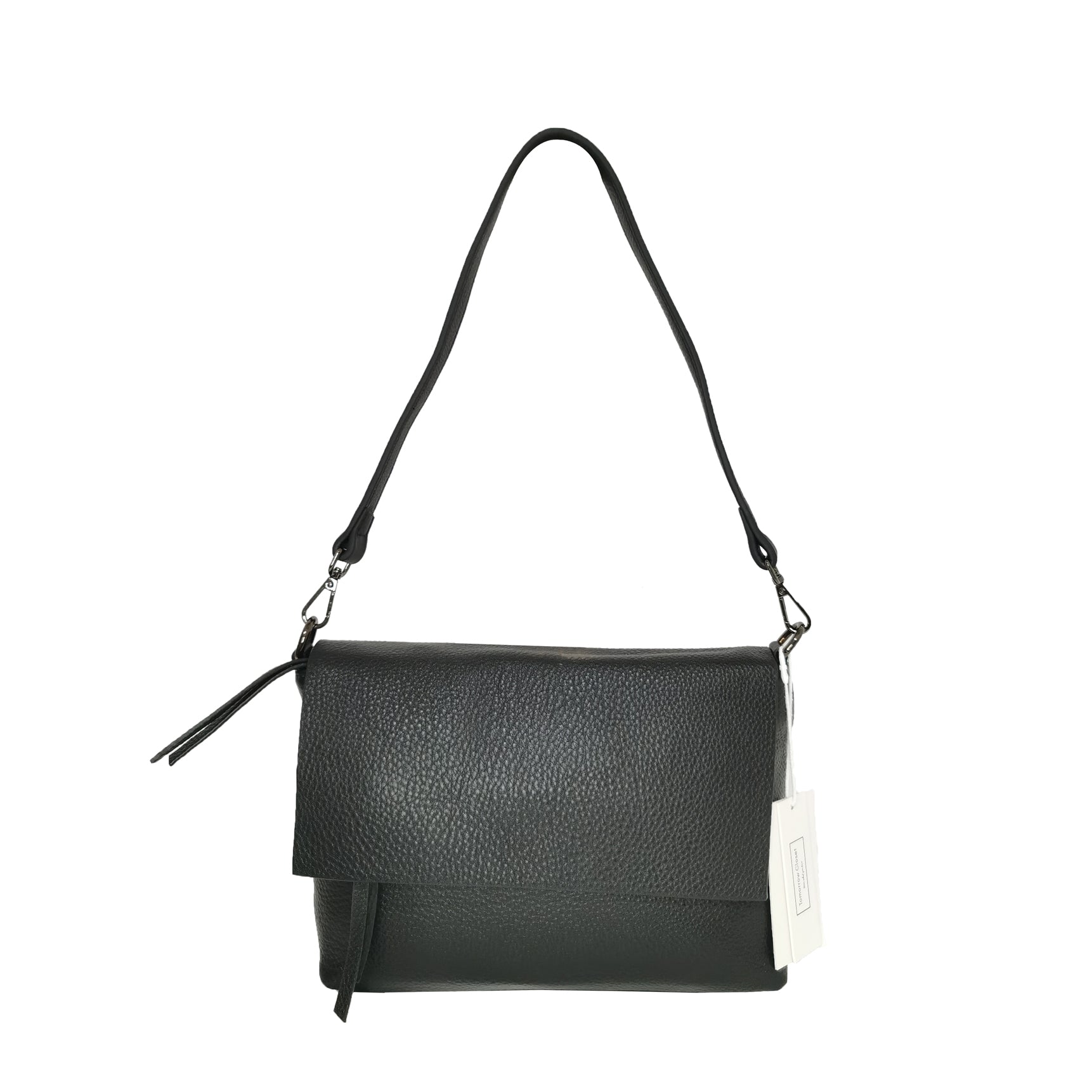 Women's genuine cowhide leather messenger satchel bag handbag Boite design by Tomorrow Closet