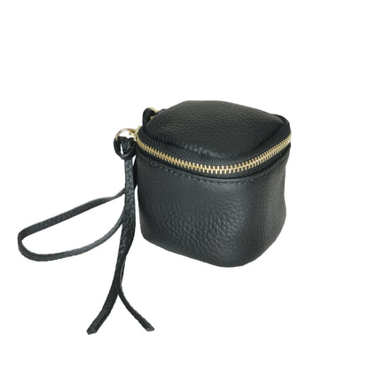 Women's genuine cowhide leather pouch Square design
