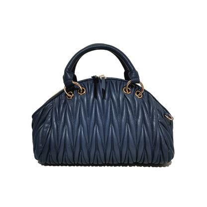 Women's lambskin leather Crescent bag Falten design by Tomorrow Closet