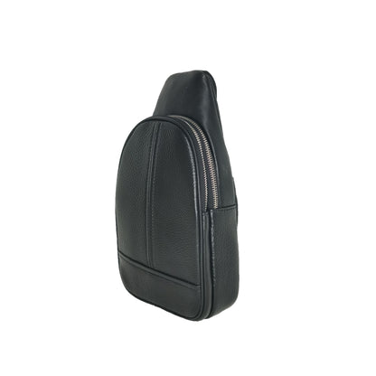Unisex genuine cowhide leather Seam design fanny pack waist bag by Tomorrow Closet