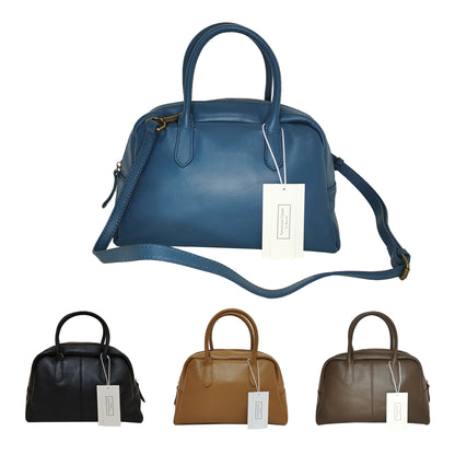 Women's genuine cowhide leather handbag Palour design