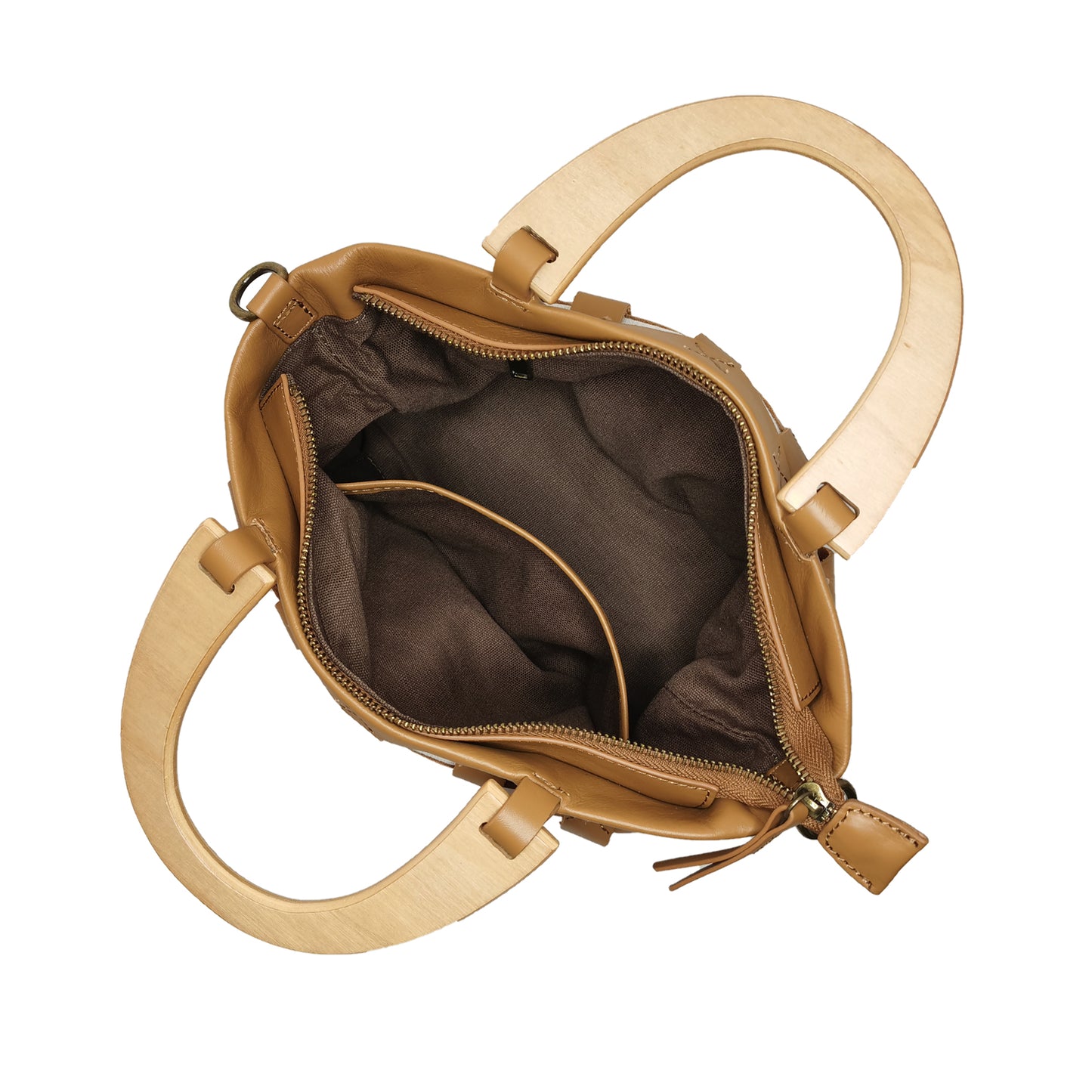Women's genuine cowhide leather handbag Bracelet woven design