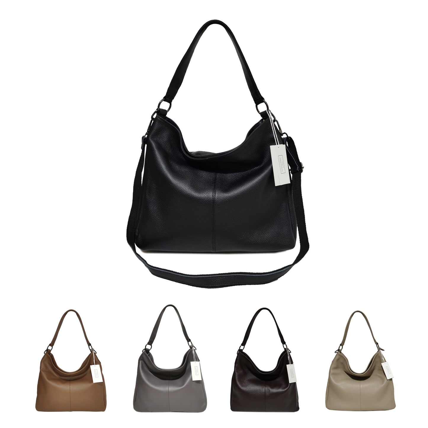 Women's genuine cowhide leather Hobo handbag Dilla V3 design