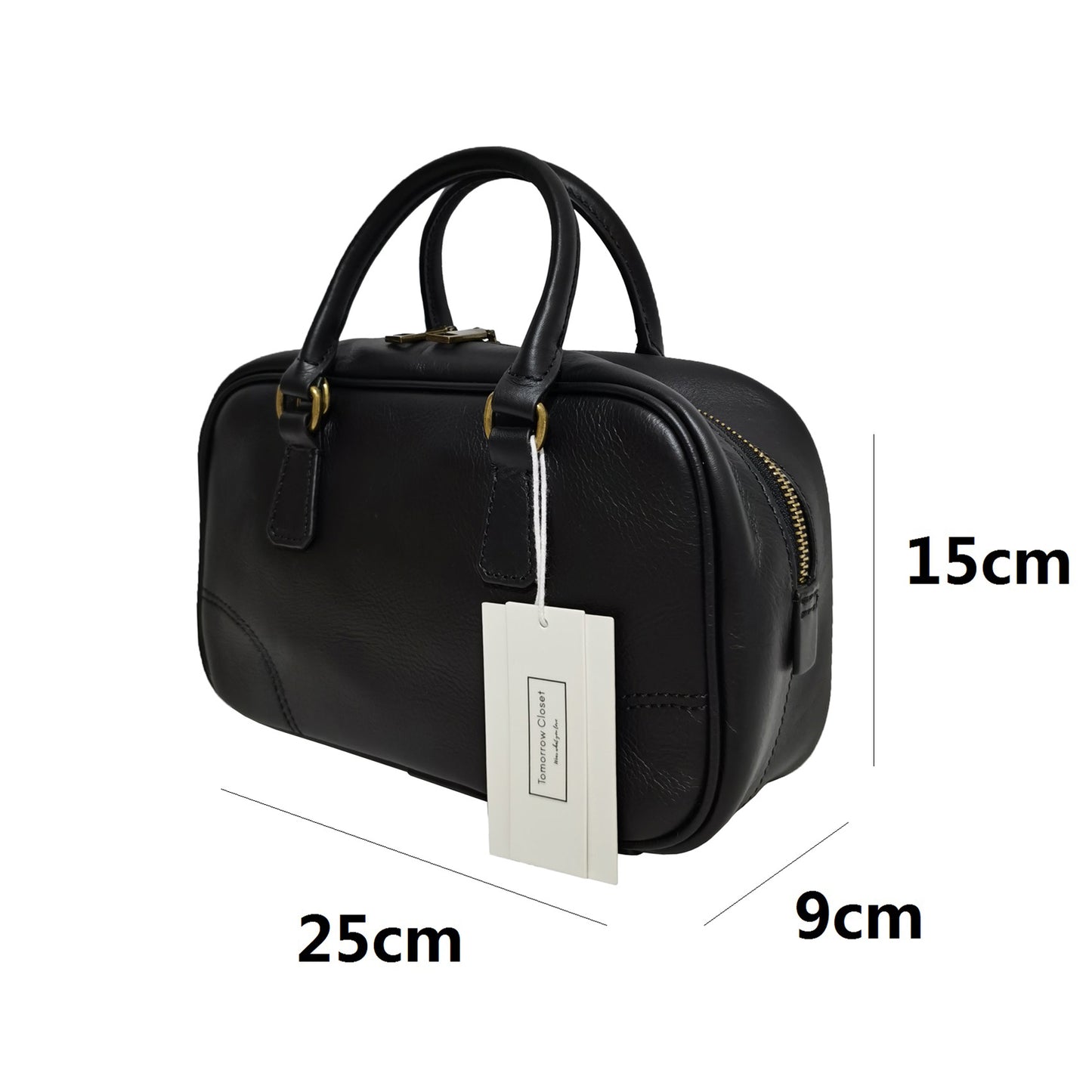 Women's genuine cowhide leather handbag Palour V2 design