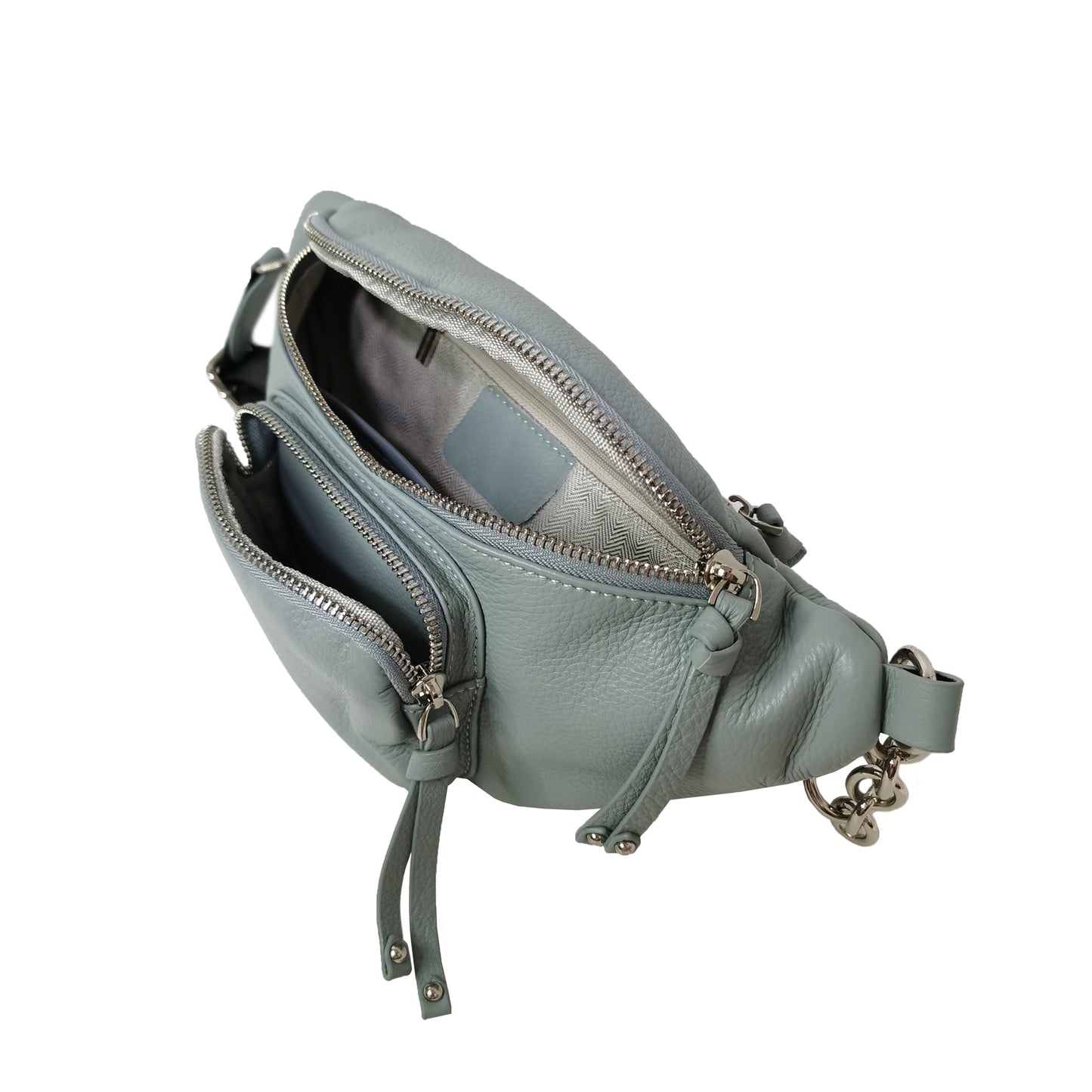 Women's cowhide leather handbag Vesny pouch design waist bag