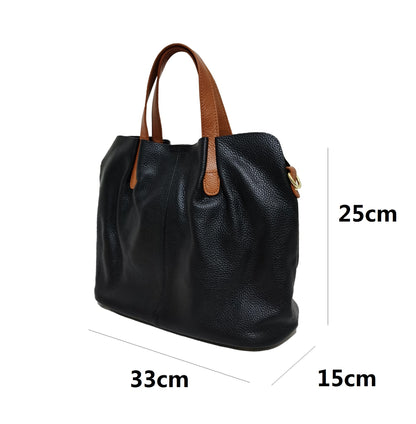 Women's genuine cowhide leather handbag Borsa V2 design