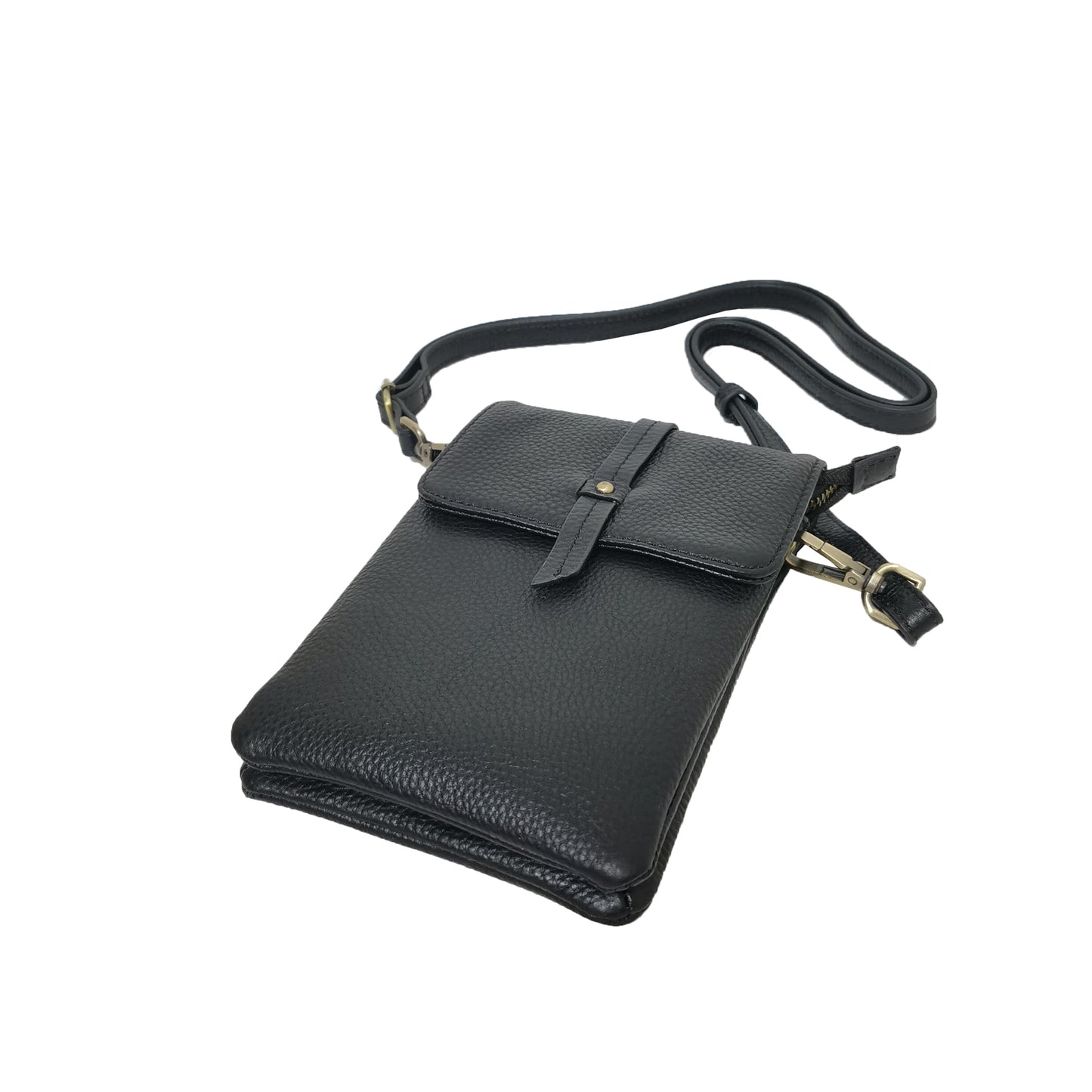 Women's genuine cowhide leather handphone bag Mirren Flap design