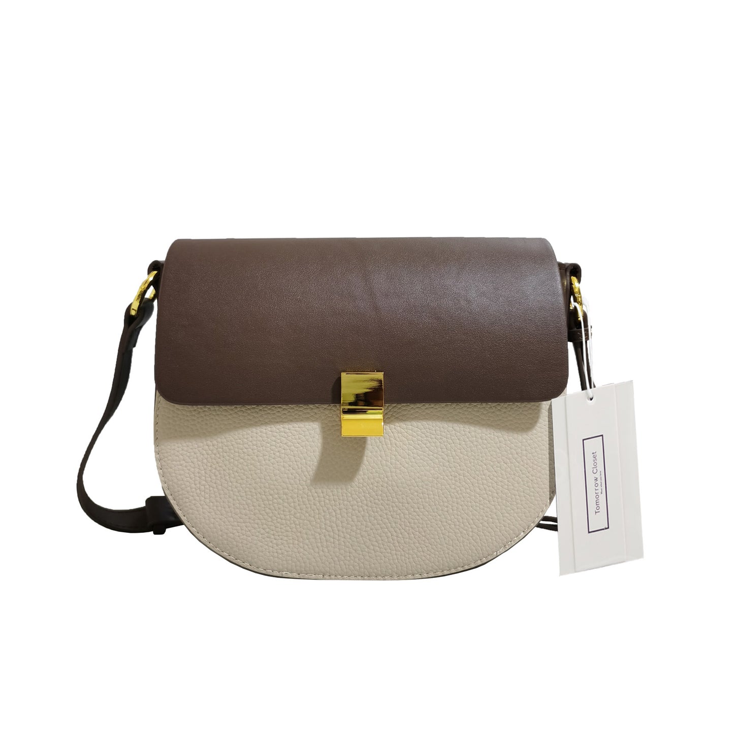 Women's genuine cowhide leather saddle handbag Edgar V3 design