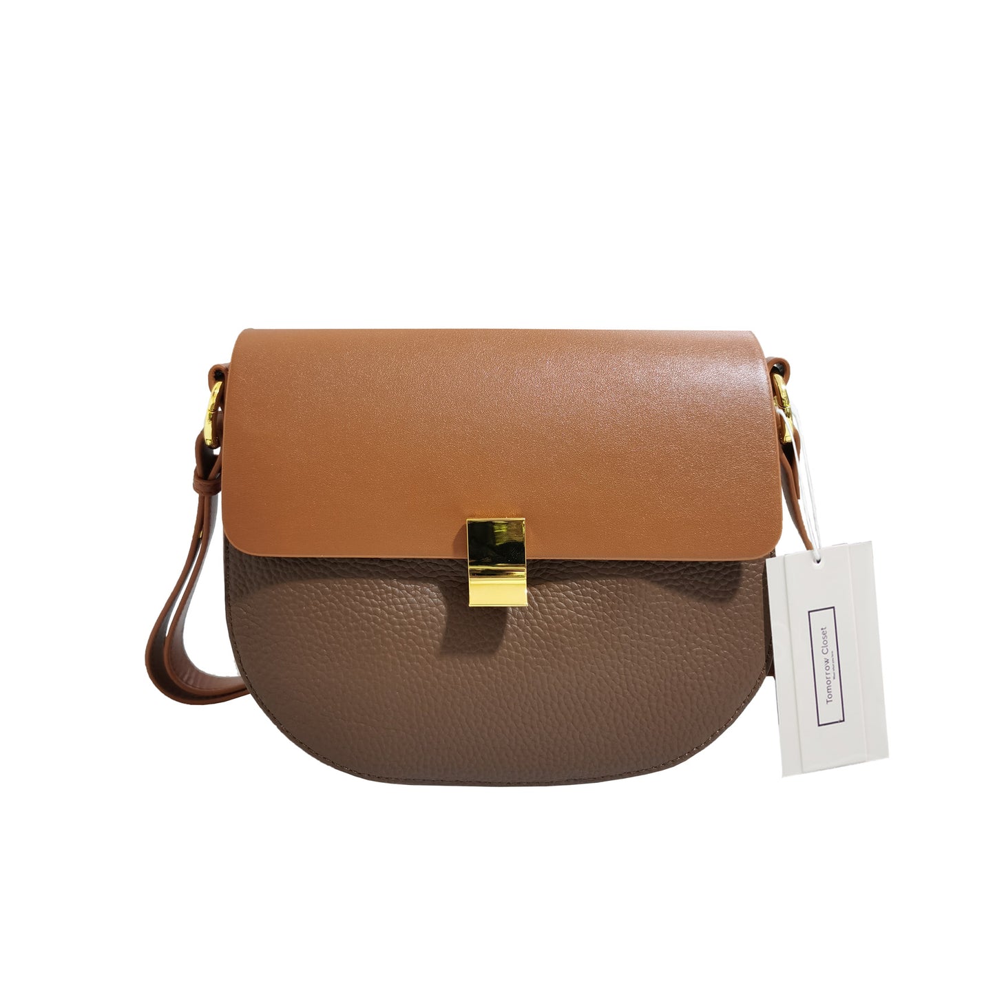 Women's genuine cowhide leather saddle handbag Edgar V3 design