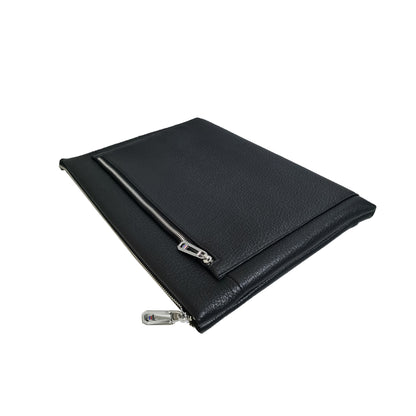 Unisex genuine cowhide leather Clutch/laptop sleeve