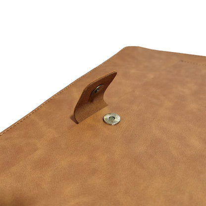 Unisex genuine cowhide leather laptop sleeve