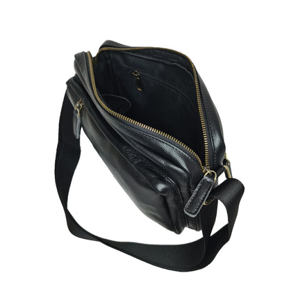 Davel V4 design unisex genuine cowhide leather sling bag