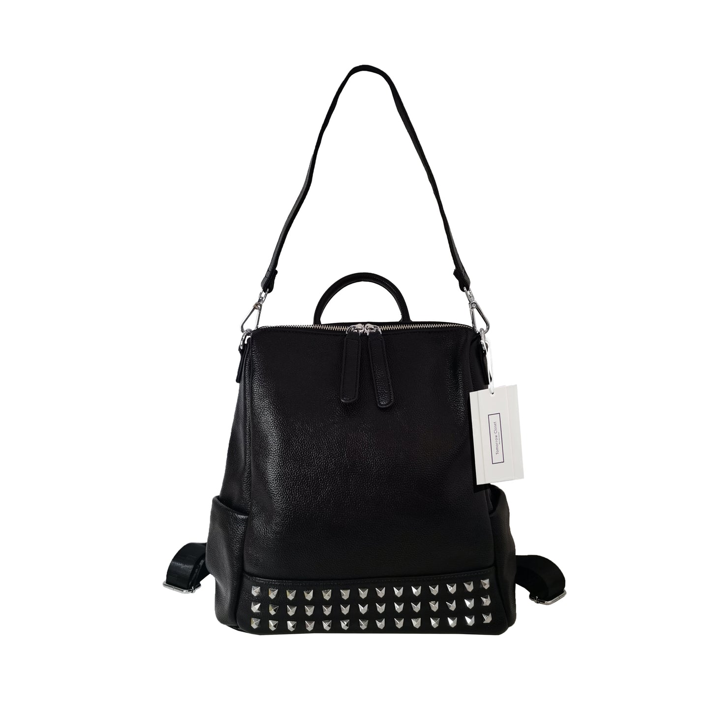 Women's cowhide leather backpack Rivet V2 design