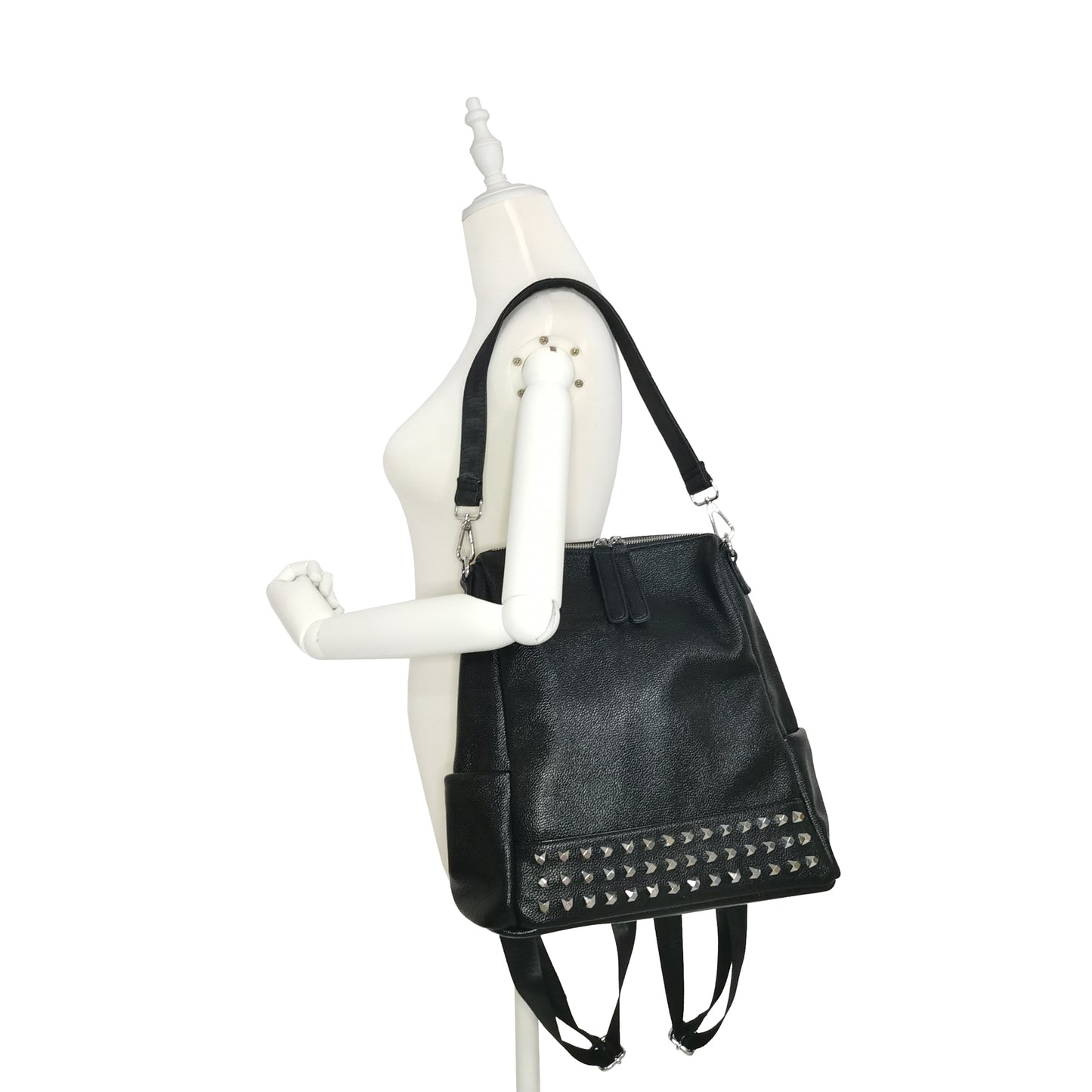 Women's cowhide leather backpack Rivet V2 design