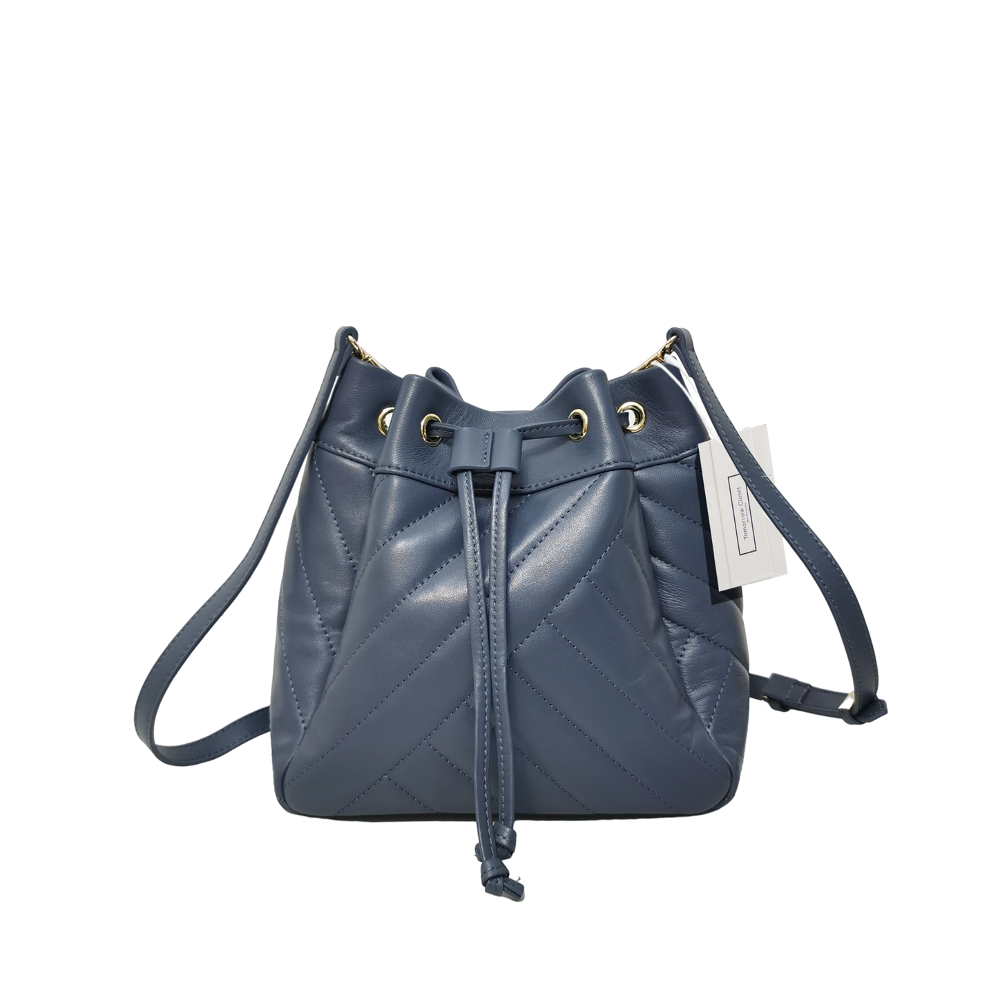 Women's lambskin leather handbag bucket bag Falten design