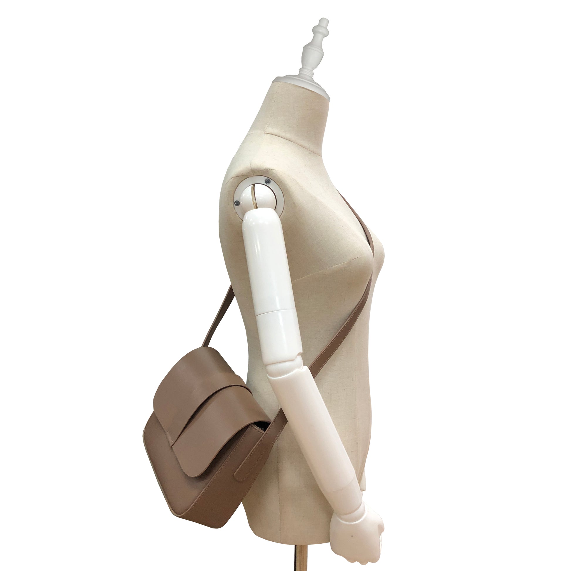 Women's genuine cowhide leather handbag Square V2 design by Tomorrow Closet