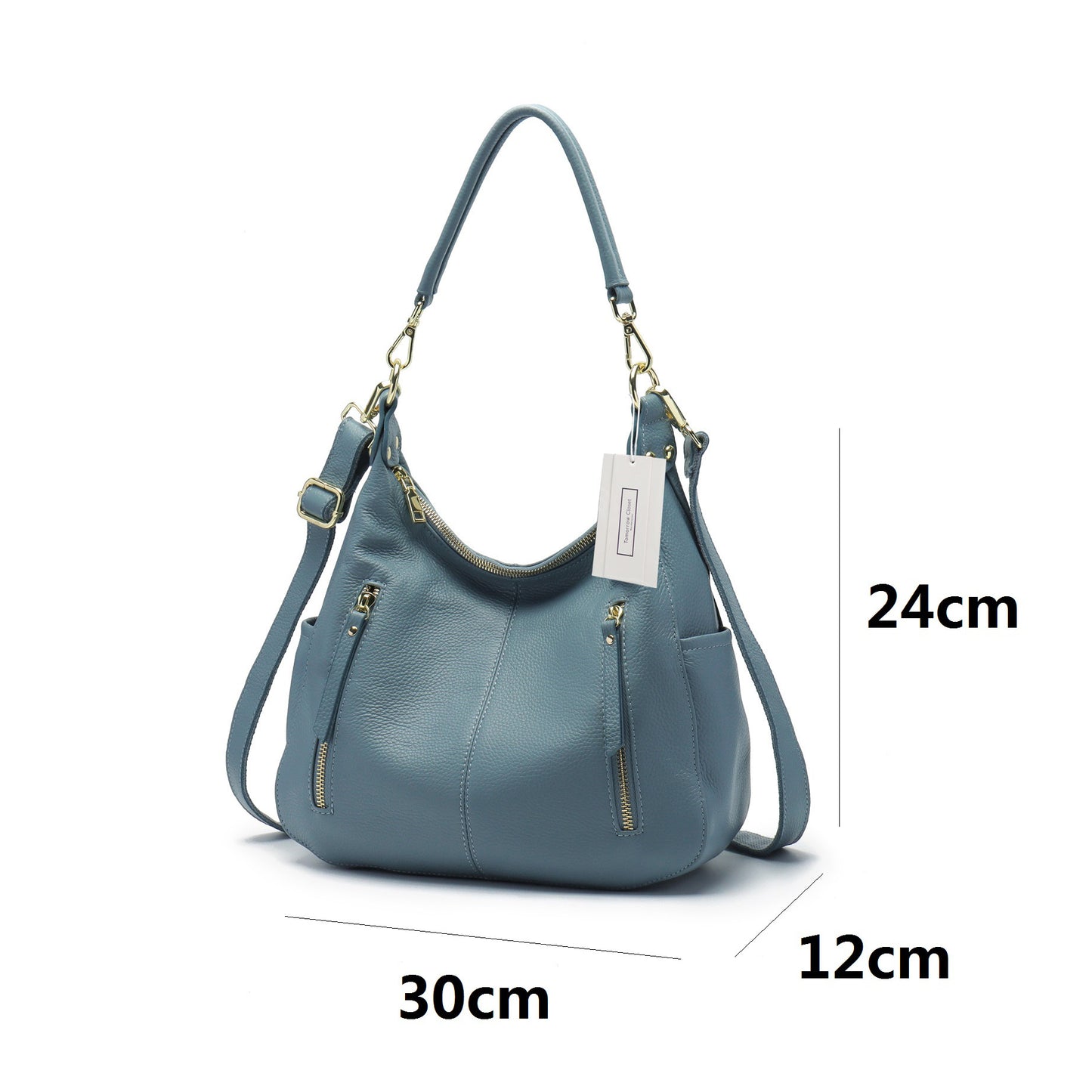 Women's genuine cowhide leather handbag Bora V3 design