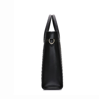 Women's genuine cowhide leather handbag Potter V2 design in crocodile print by Tomorrow Closet